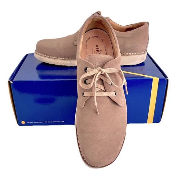 Samuel Hubbard Taupe Suede ‘Plain Toe Oxfords’ in “Sand”, Size 12 - Picture 1 of 8